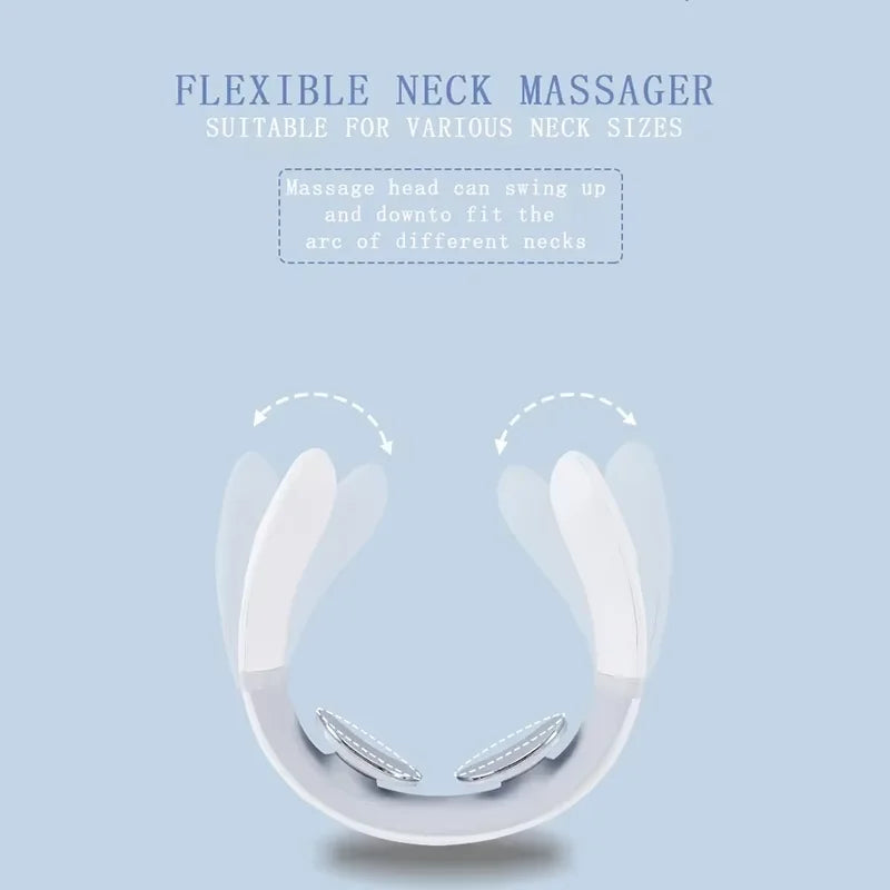 Cervical Massager Protable Mini Neck Shoulder Massager Deep Massage Neck Warm Pressing Neck Pressing Care