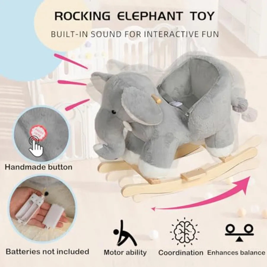 Elephant Plush Rocker