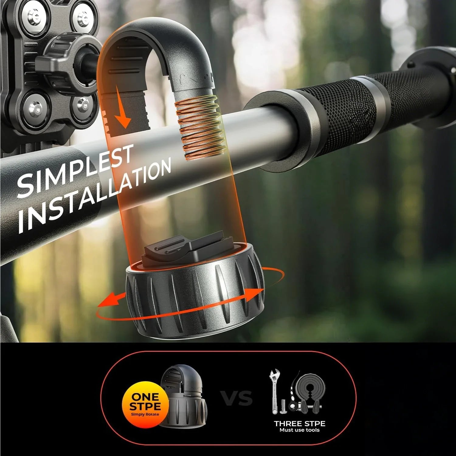 Lamicall Motorcycle Phone Mount - Dual Vibration Dampener & Anti Shake Motorcycle Cell Phone Holder for iPhone 15, 14, 13 Pro Max and More