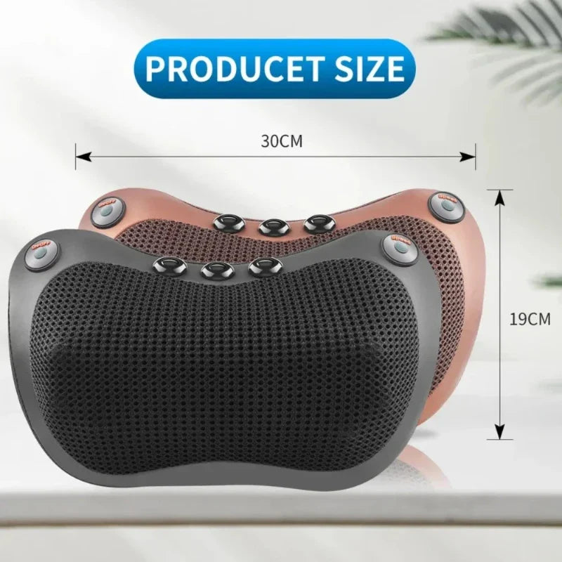 Neck Massager Home Car Neck Cervical Massage Electric Multifunctional Massage Pillow Waist Back Relaxation Device