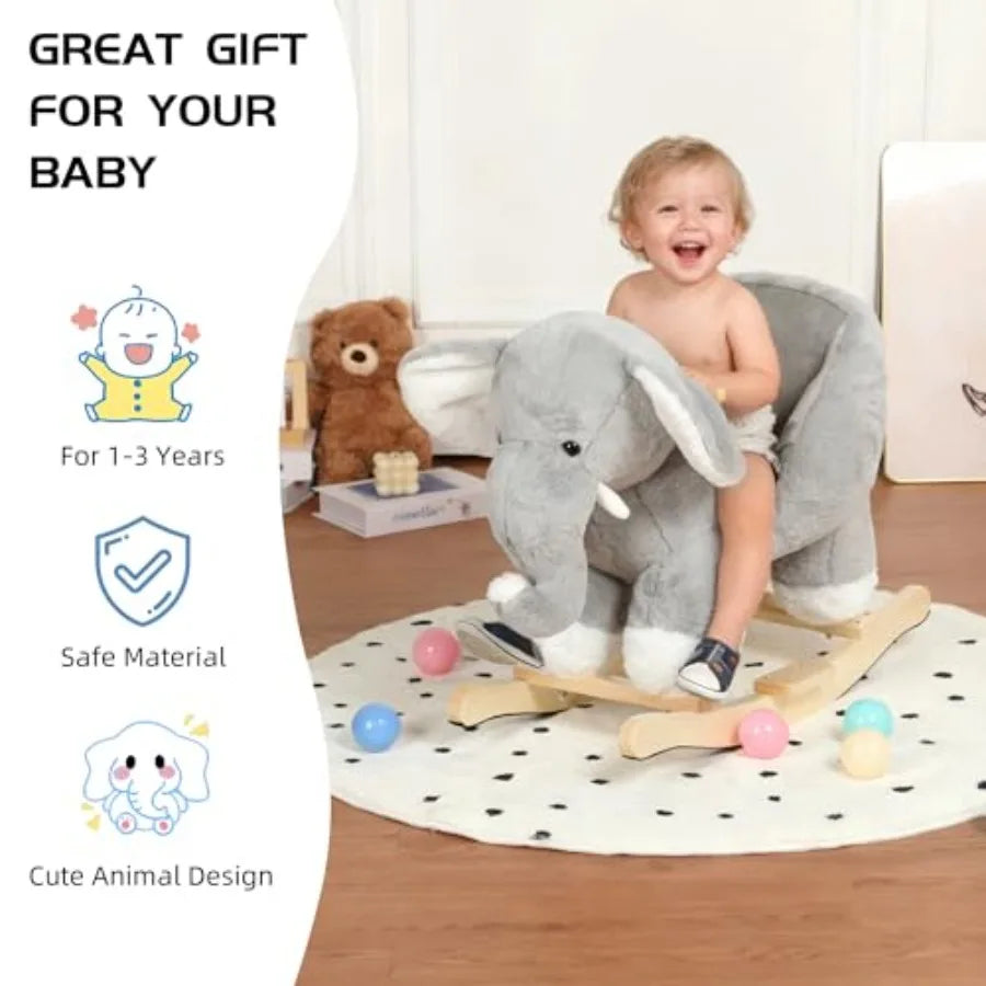 Elephant Plush Rocker