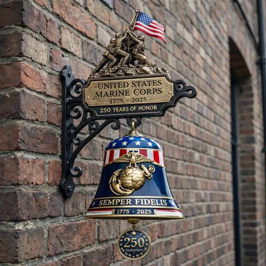 🔔American Eagle 250th Anniversary Doorbell 🇺🇸 ★Handmade, Dimensions: 8''×9''×12''★