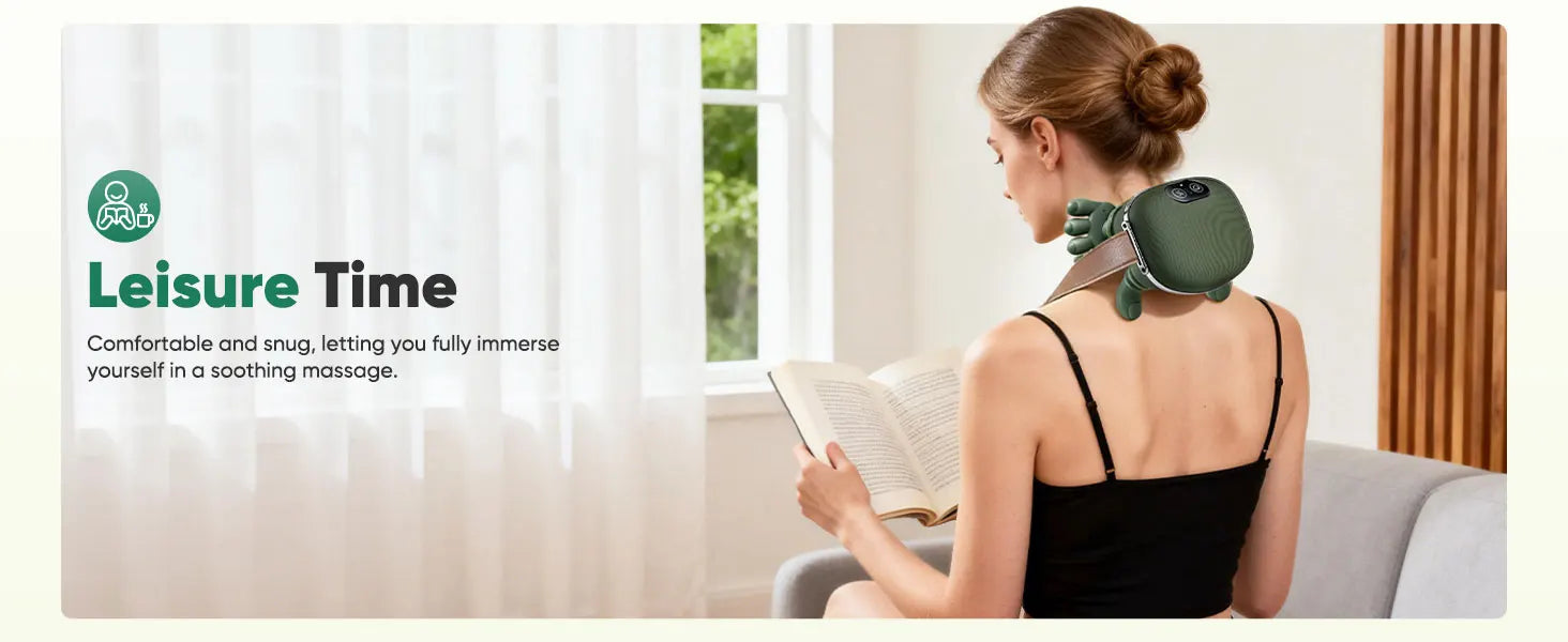 Heated Kneading Neck Massager Pillow – Cervical Relief