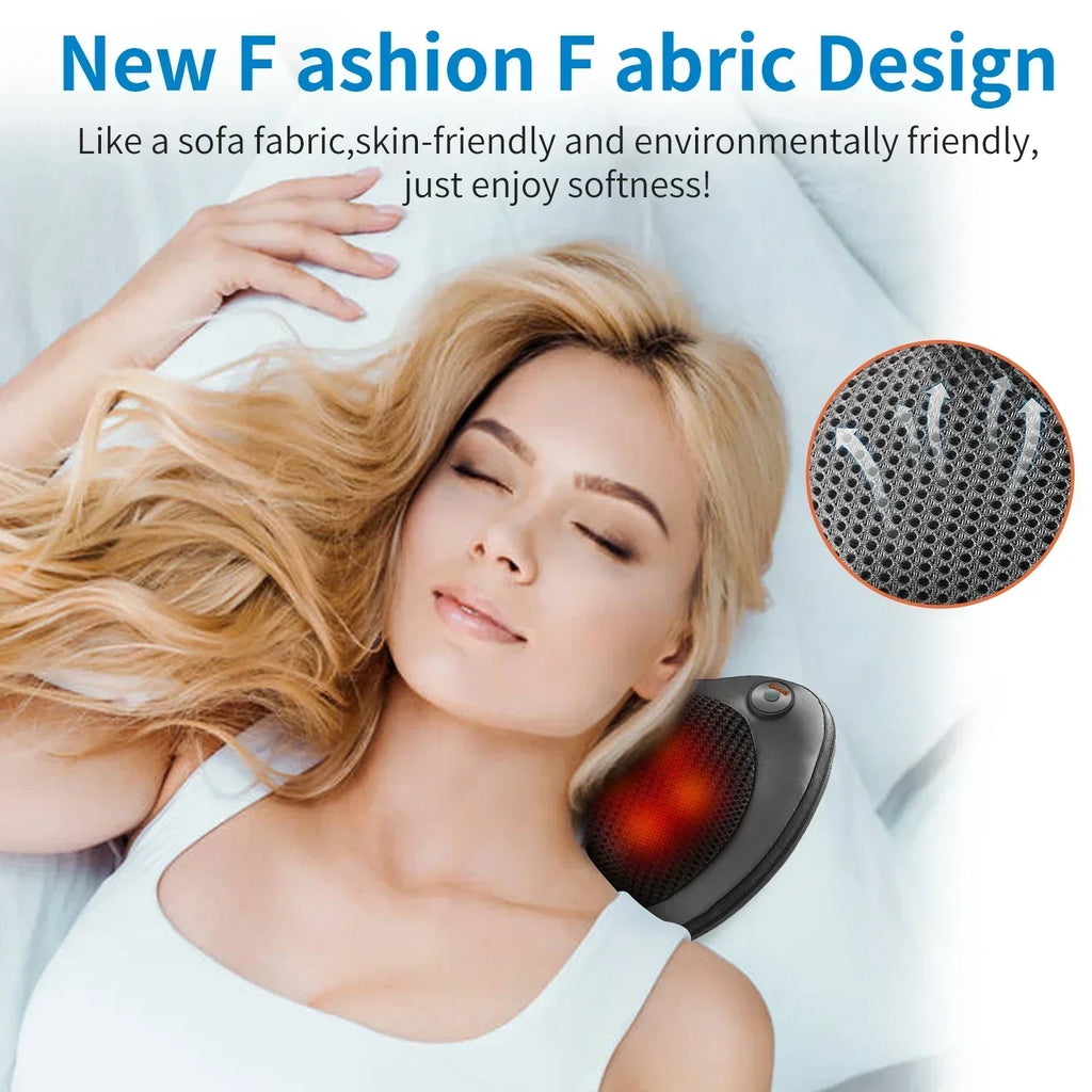 Neck Massager Home Car Neck Cervical Massage Electric Multifunctional Massage Pillow Waist Back Relaxation Device