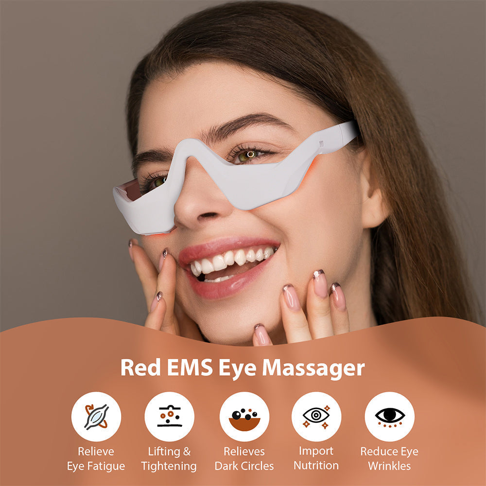 🖐️Eye Massager With Red Light For Under Eye Swelling And Fine Lines