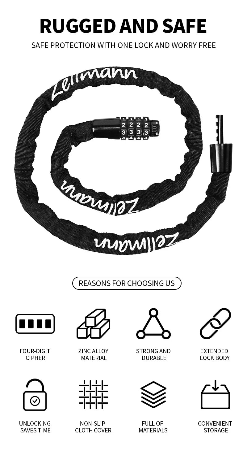 State Bicycle Co. - Steel Chain Combo Lock