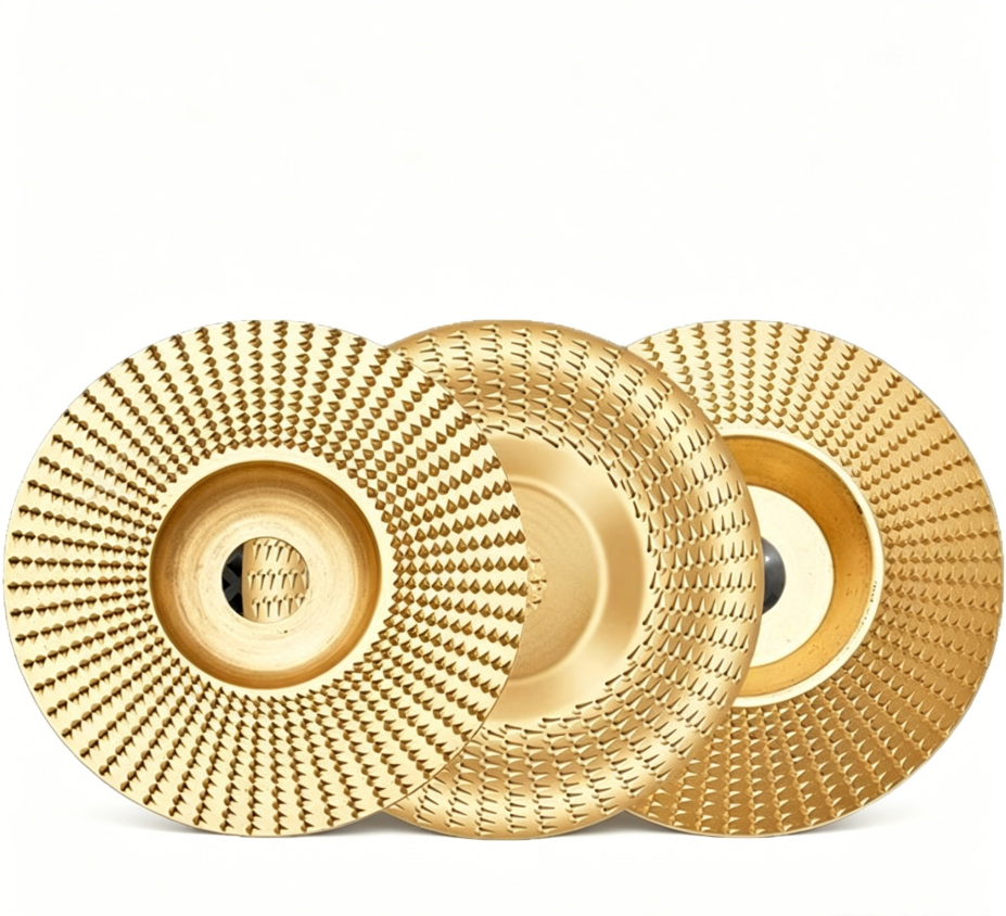 3PCS Tungsten Carbide Wood Carving & Shaping Discs for Angle Grinders