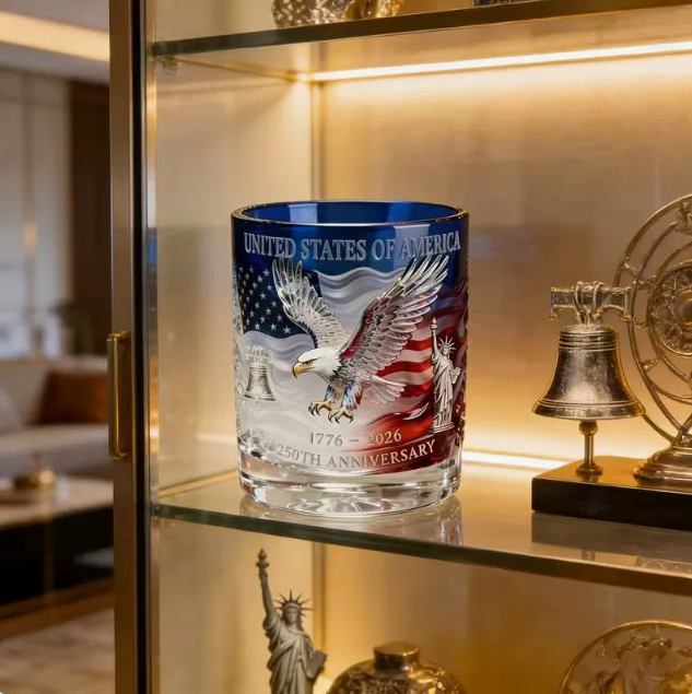 Limited Edition 2026 USA 250 Years of Freedom Eagle Glass