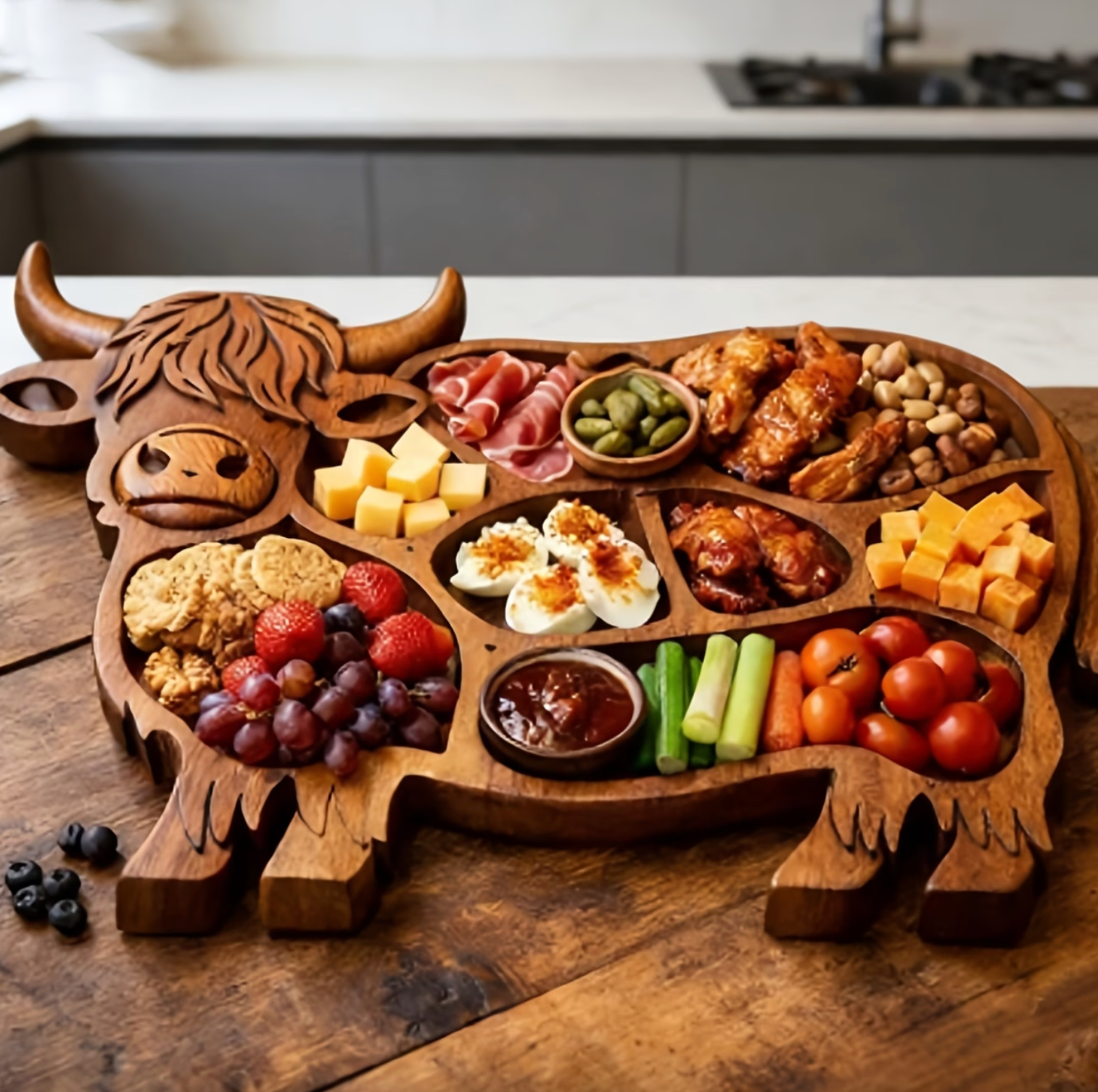 🔥Last Day 49% OFF -Rustic Cow Charcuterie Board