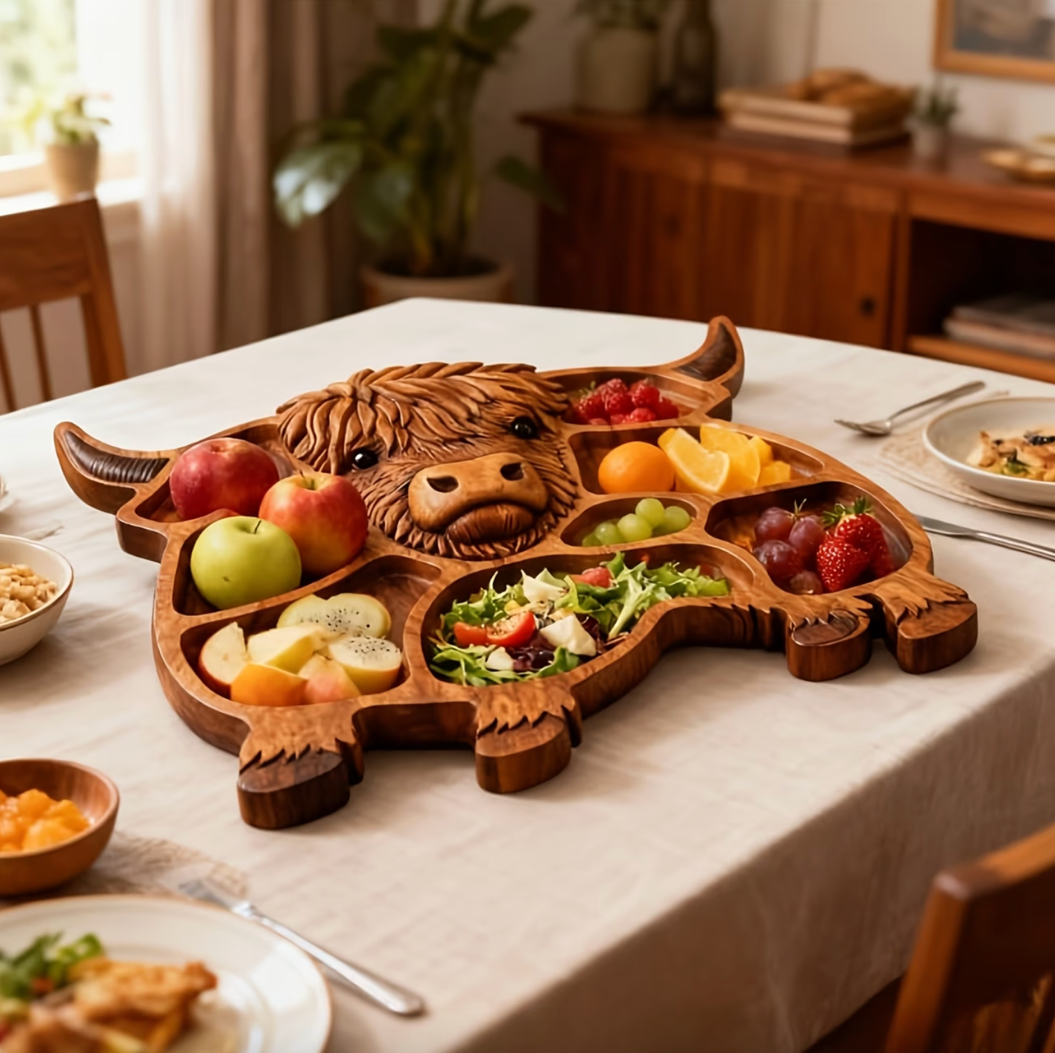 🔥Last Day 49% OFF -Rustic Cow Charcuterie Board