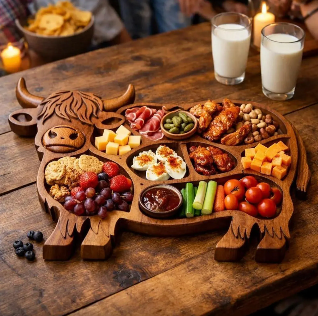 🔥Last Day 49% OFF -Rustic Cow Charcuterie Board