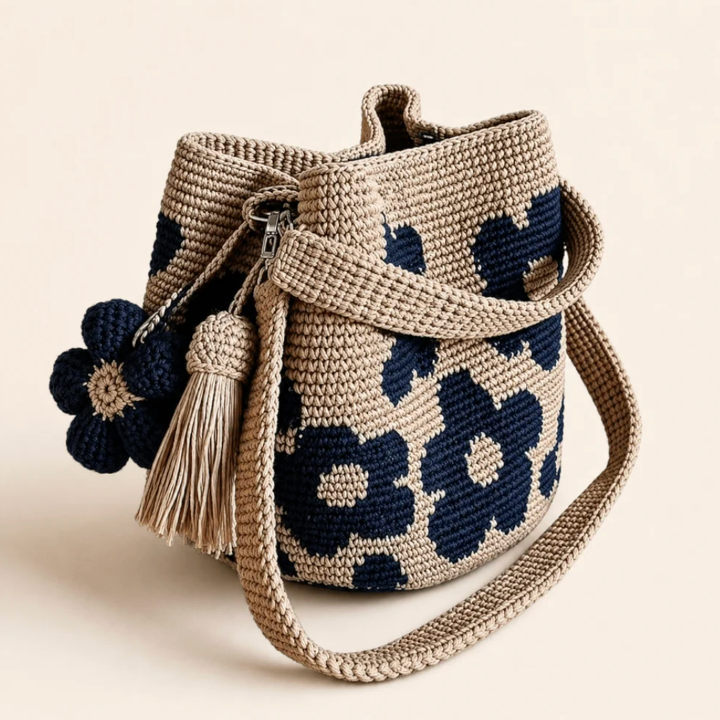 Handmade Flower Crochet Bag