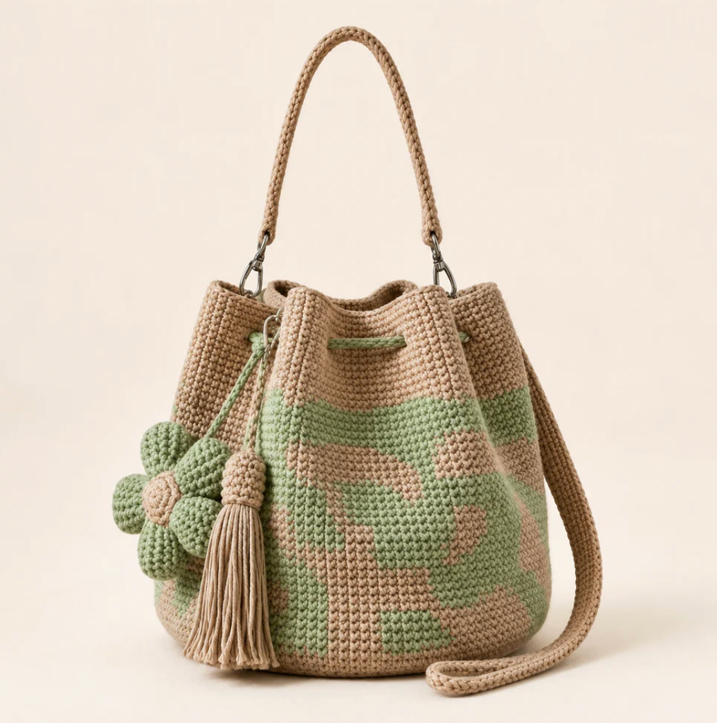 Handmade Flower Crochet Bag