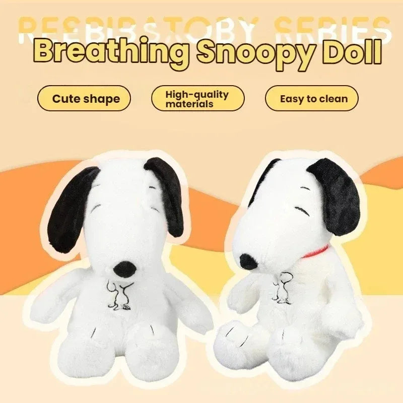 Calming Breathing Snoopy Plush Toy - Glowing Sleep Aid & Anxiety Relief