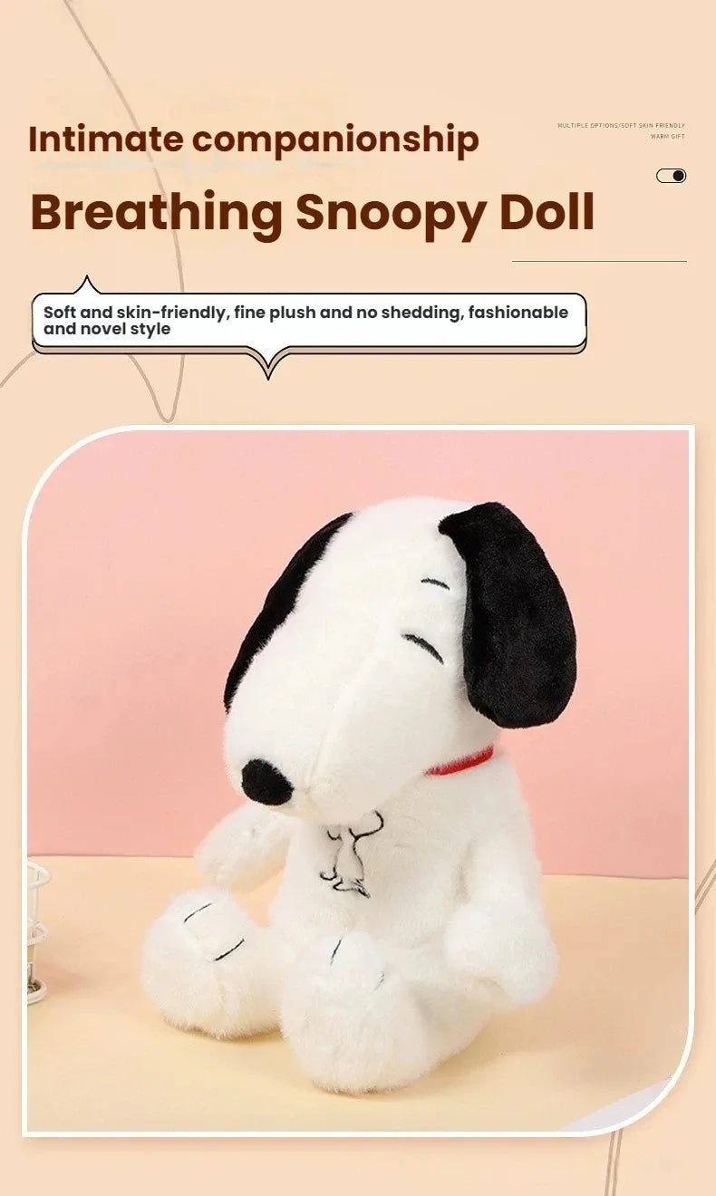 Calming Breathing Snoopy Plush Toy - Glowing Sleep Aid & Anxiety Relief