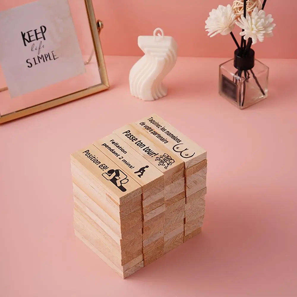❤️ Couples Wooden Tower Party Game