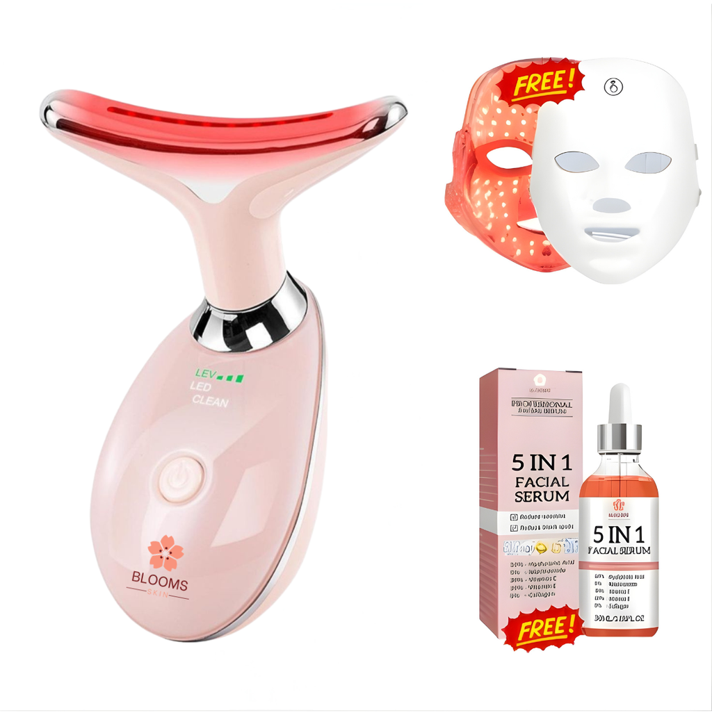 EMS Thermal Neck Lifting And Tighten Massager Electric Microcurrent Wrinkle Remover