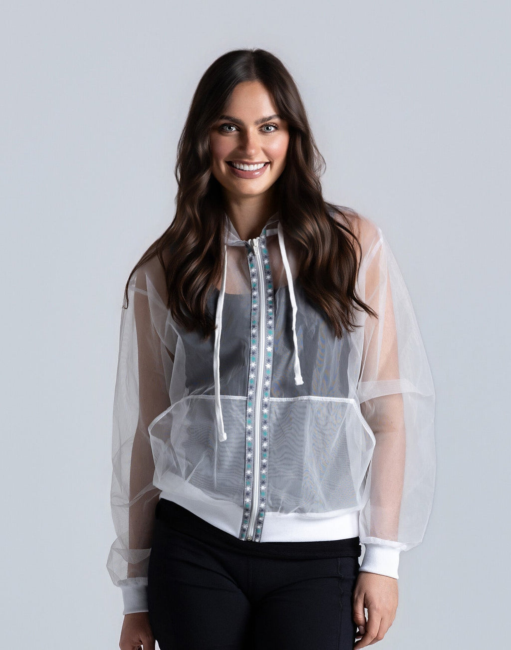 White Mesh Insect Protection Jacket | Lightweight Bug Barrier Outdoor Hoodie+Pant