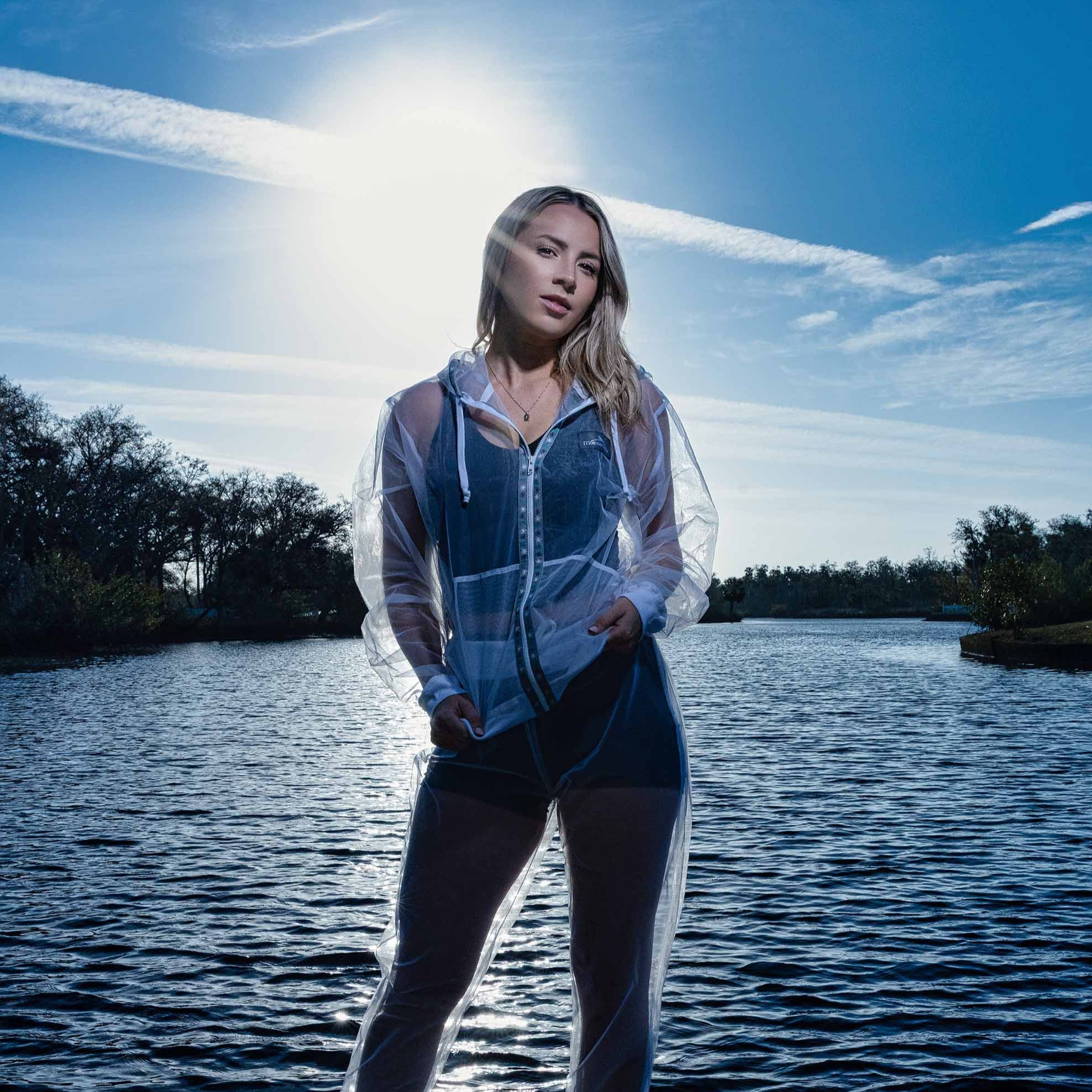 White Mesh Insect Protection Jacket | Lightweight Bug Barrier Outdoor Hoodie+Pant