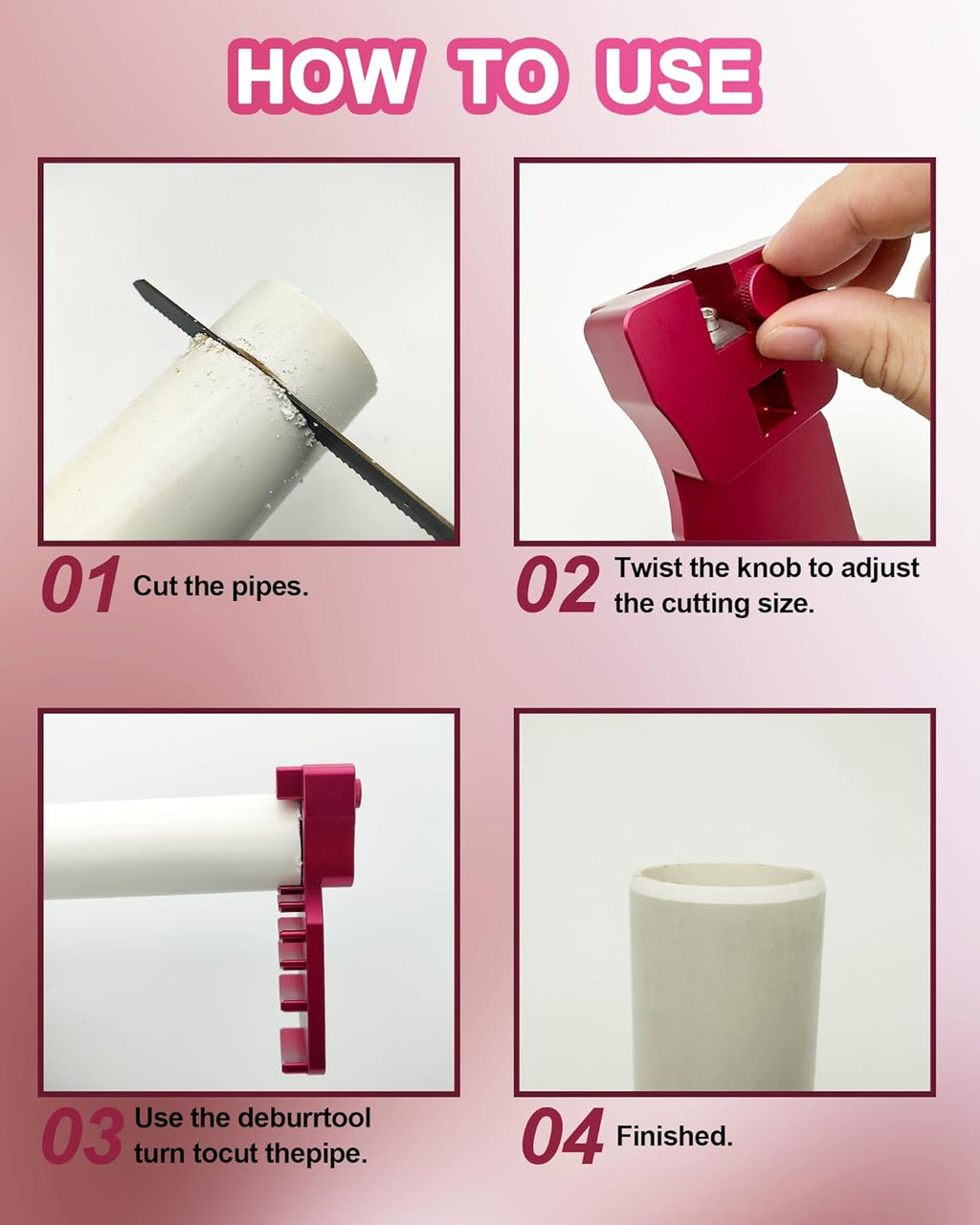 9-in-1 PVC Pipe Deburring Tool