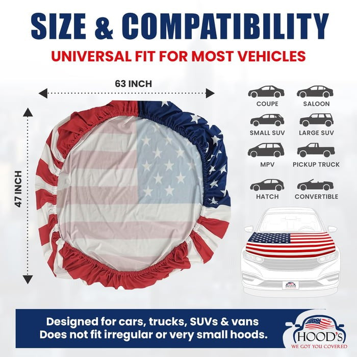 🎉4th Of July Flash Sale 65K+🔥American Car Hood Flag🦅