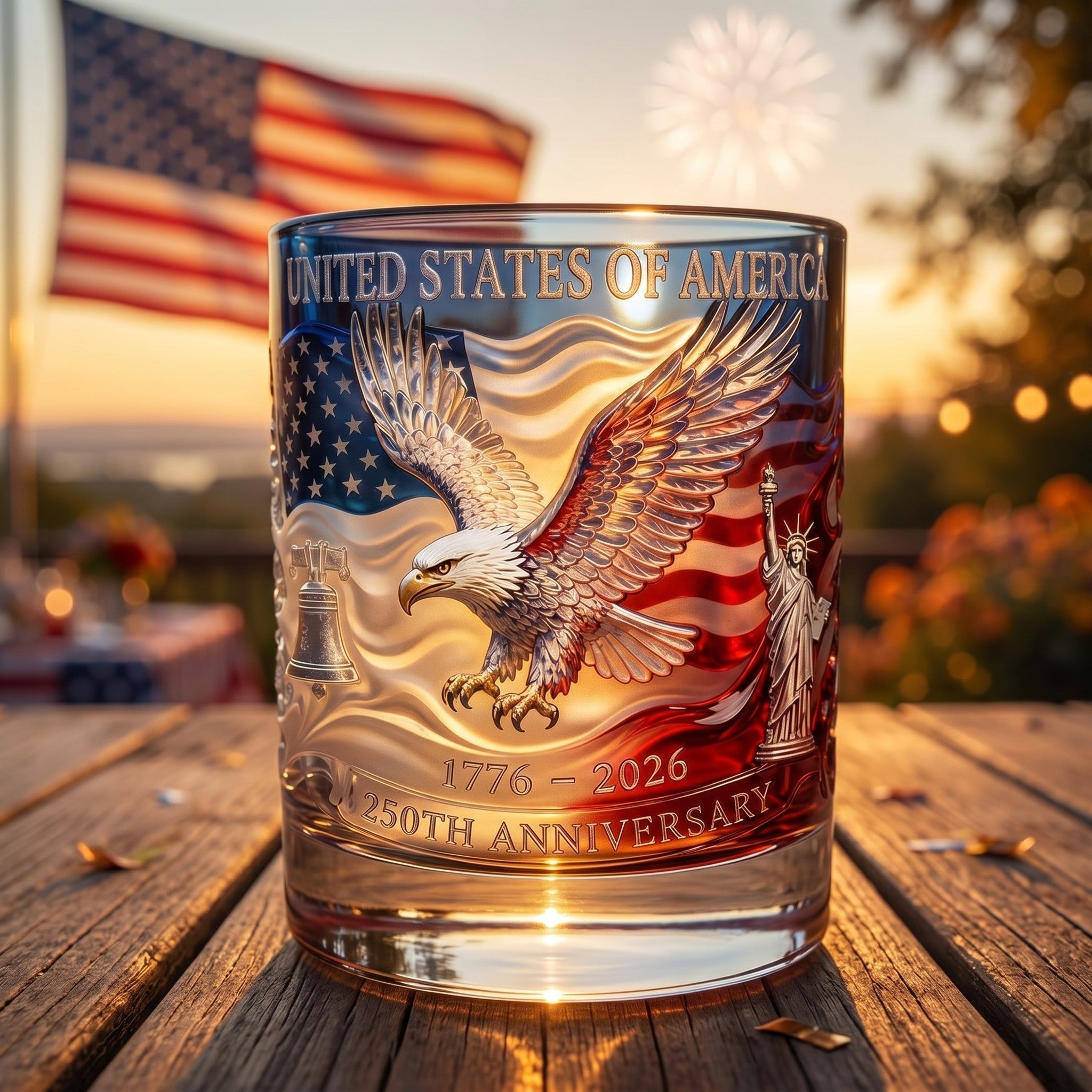 🔥Hot Sell ✨Limited Edition 2026 USA 250th Anniversary Commemorative Glass – 1776-2026 Heritage Edition