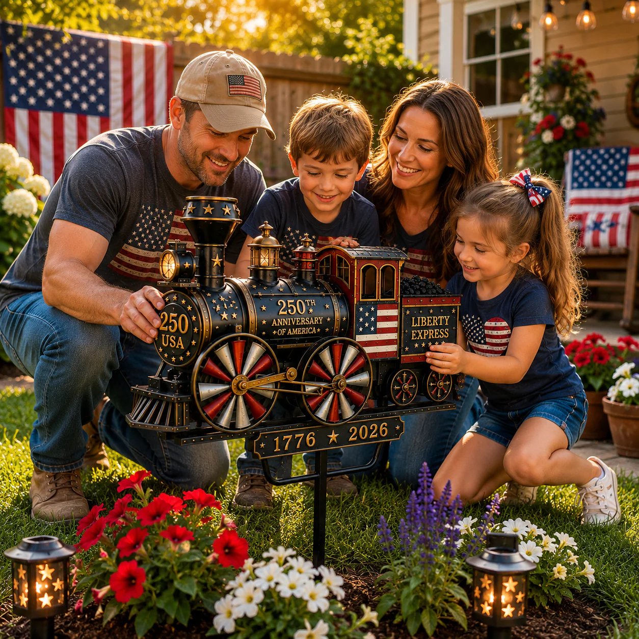 🔥Limited time 55% OFF🔥🚂USA 250 “Liberty Express” Train Garden Wind Spinner