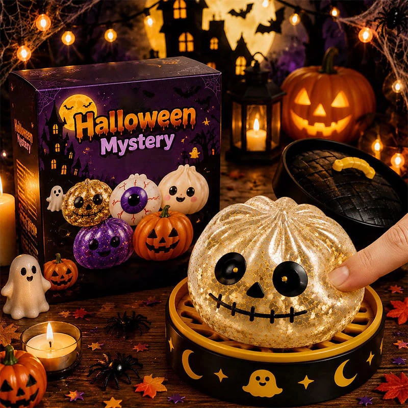 🎃 Halloween Dumpling Squeeze Squishy Toy