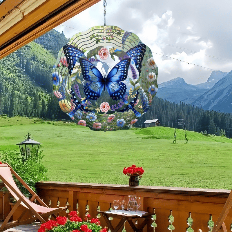 🦋Lucky Mandala Windmill – 3D Kinetic Art, Indoor/Outdoor, Stainless Steel