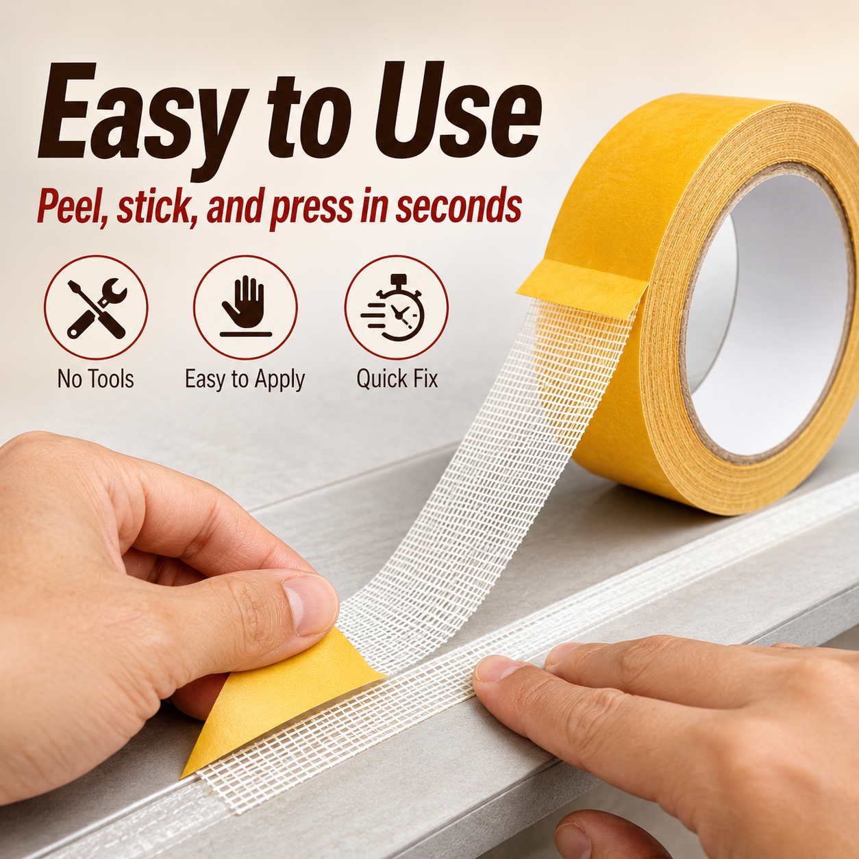 Strong Adhesive Double-sided Gauze Fiber Mesh Tape