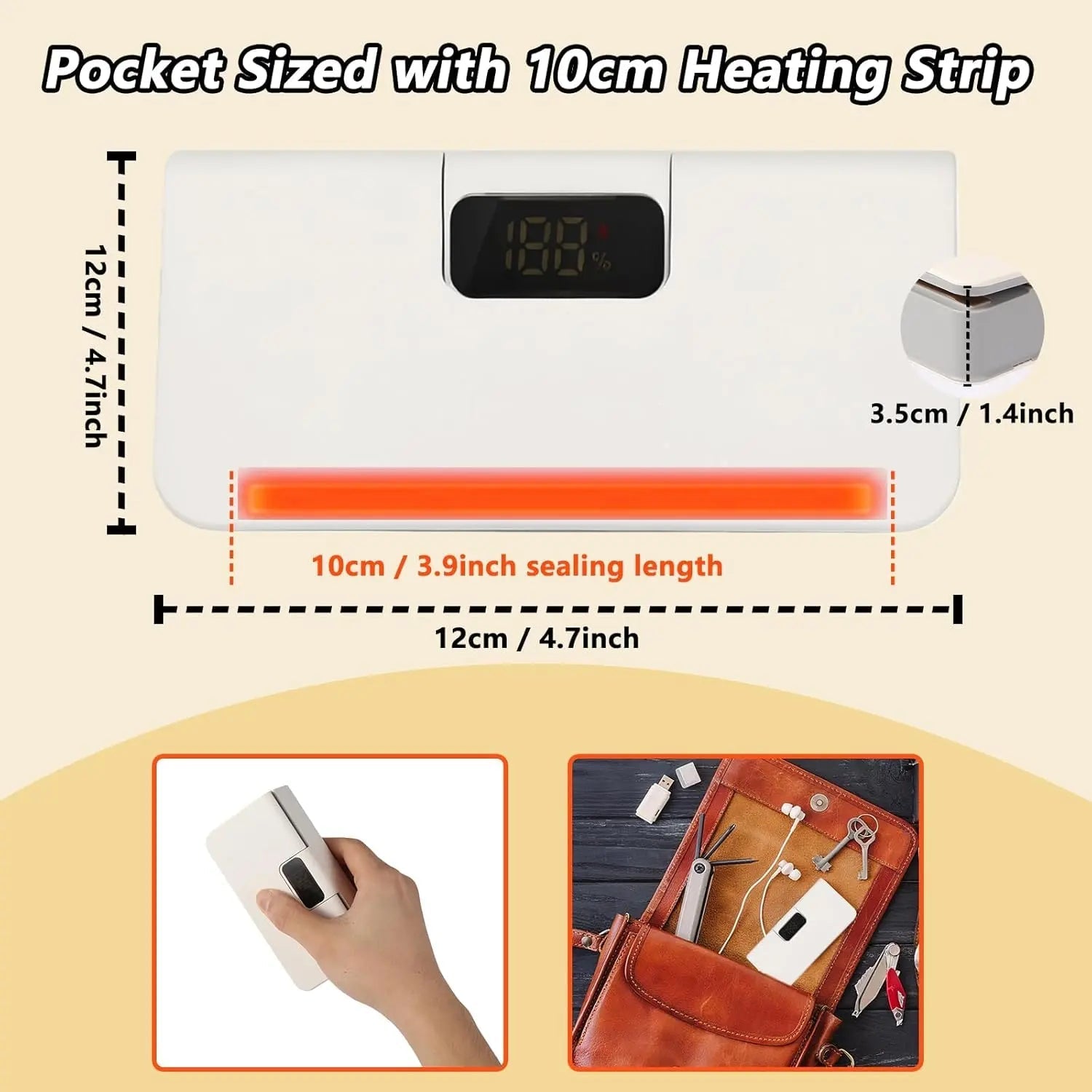 ⚡Rechargeable 2-in-1 Mini Bag Sealer with Cutter