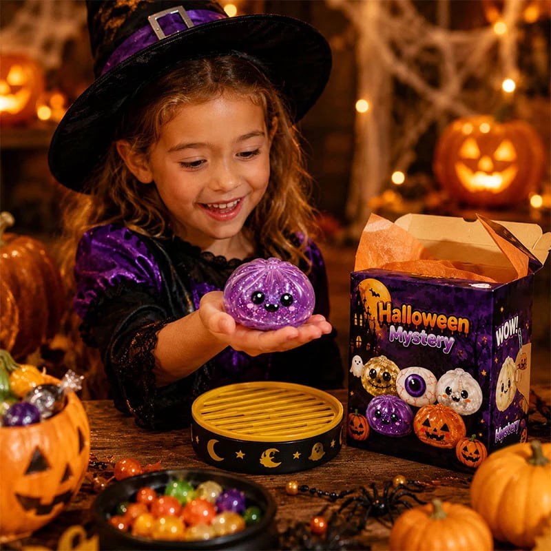🎃 Halloween Dumpling Squeeze Squishy Toy