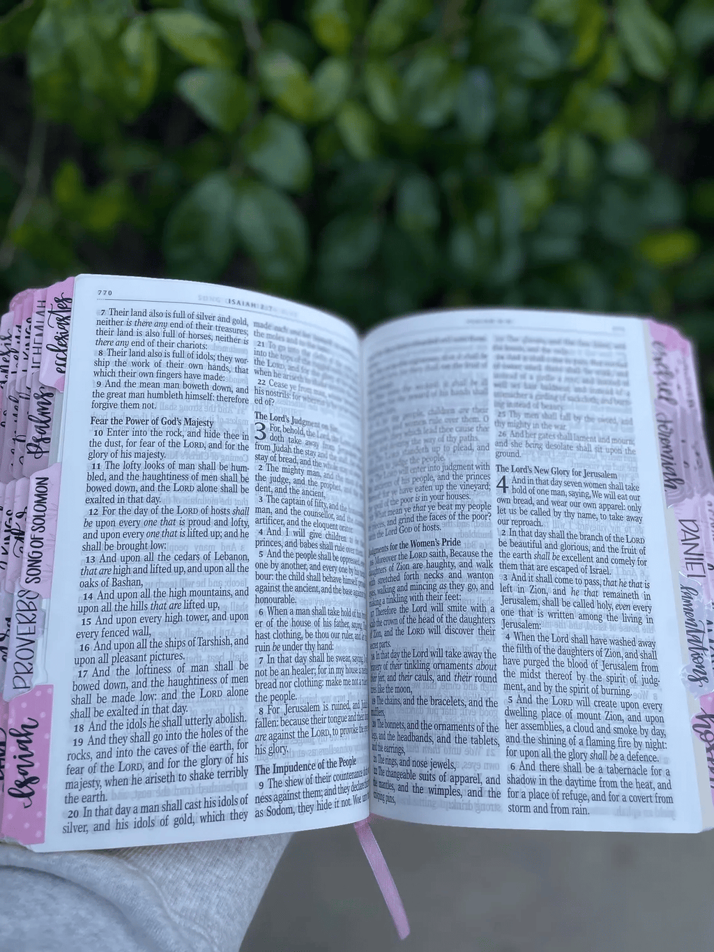 🔥LAST DAY 50% OFF -📖Beautiful KJV Pink Leather Soft Giant Print Bible with Ombre Tabs🙏🏼