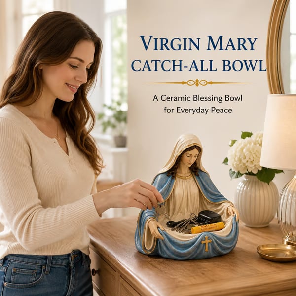 🔥Last Day 50% OFF - Handmade Virgin Mary Catch-All Bowl