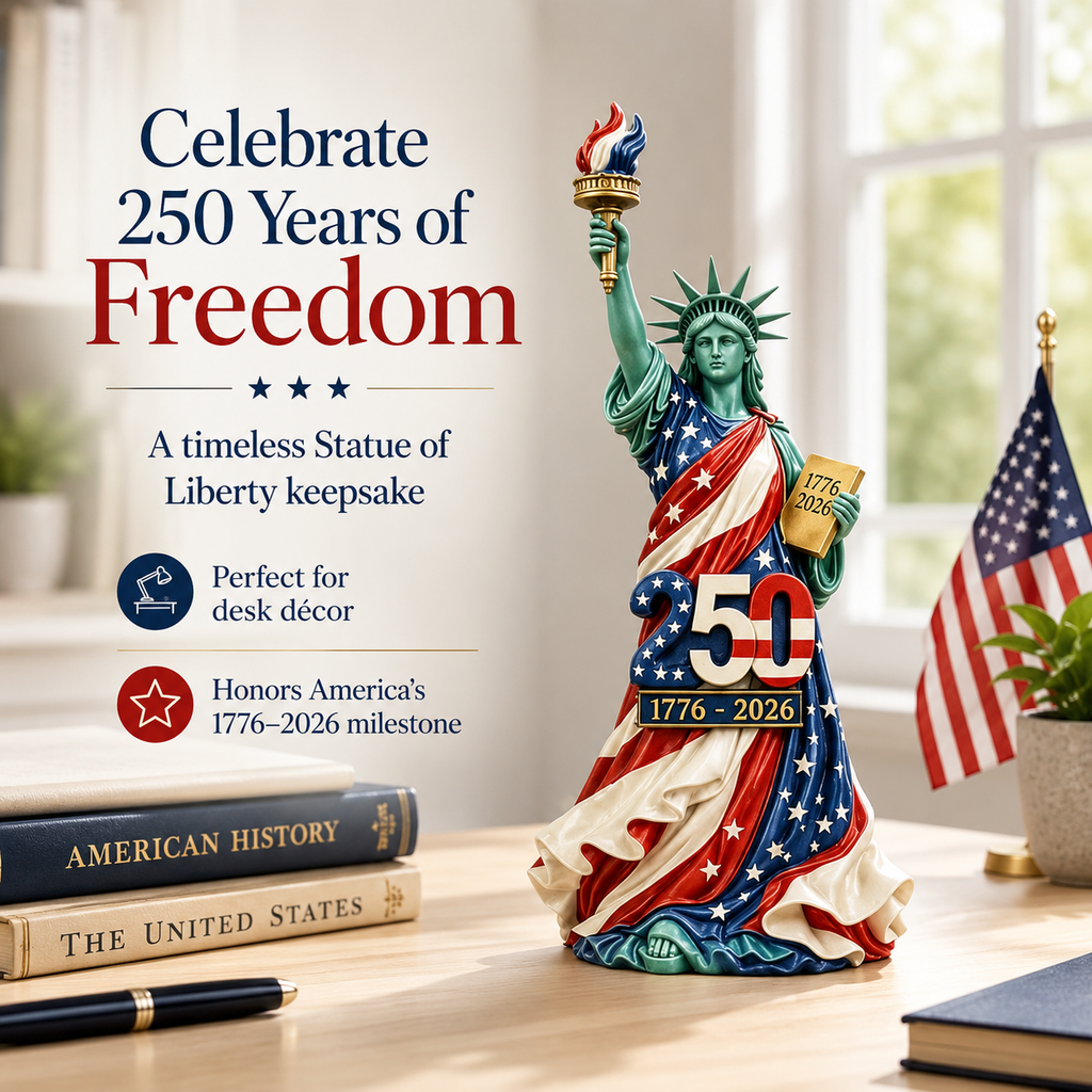 🔥Limited-time promotion🔥Handmade USA 250th Anniversary Statue of Liberty Figurine