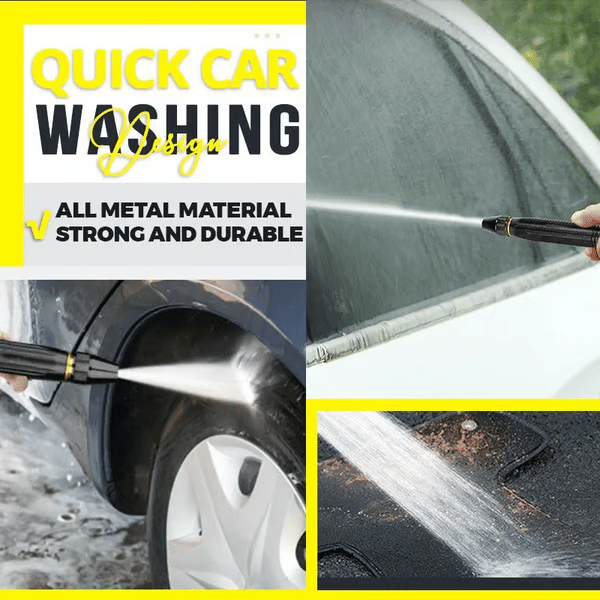 🔥LAST DAY 49% OFF - 🏠🚗High Pressure Car Wash Water Gun - All-in-One Kit with Power Booster Nozzle⚡