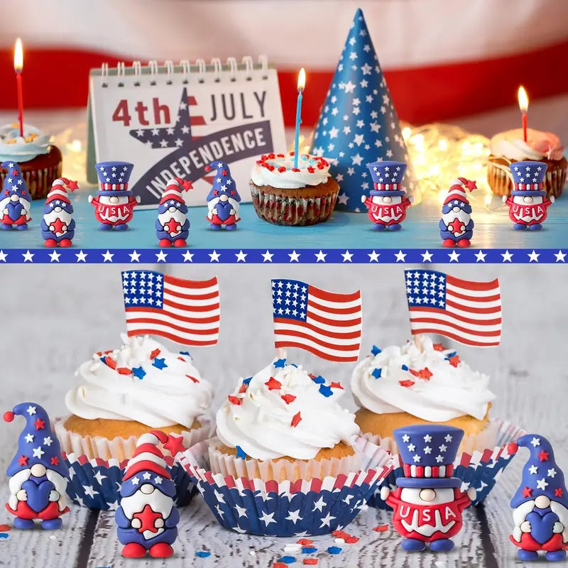 🎁 Patriotic Gnomes Figures 4th of July Gift
