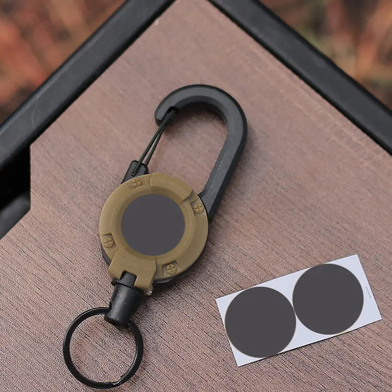 ⚡ Heavy‑Duty Retractable Keychain – Strong Retractable Key Holder with Steel Cable, Belt Clip, and 360° Swivel
