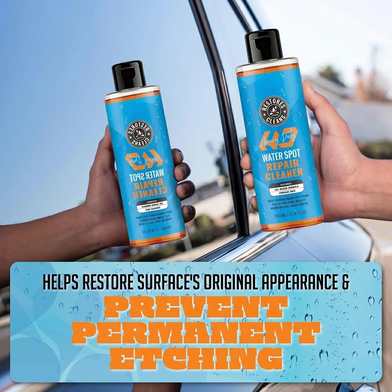 Pro 💦 Water Spot Eraser Gel ✨ – Streak-Free Glass 🪟 & Surface Cleaner 🚗 for Crystal-Clear Shine 🌟