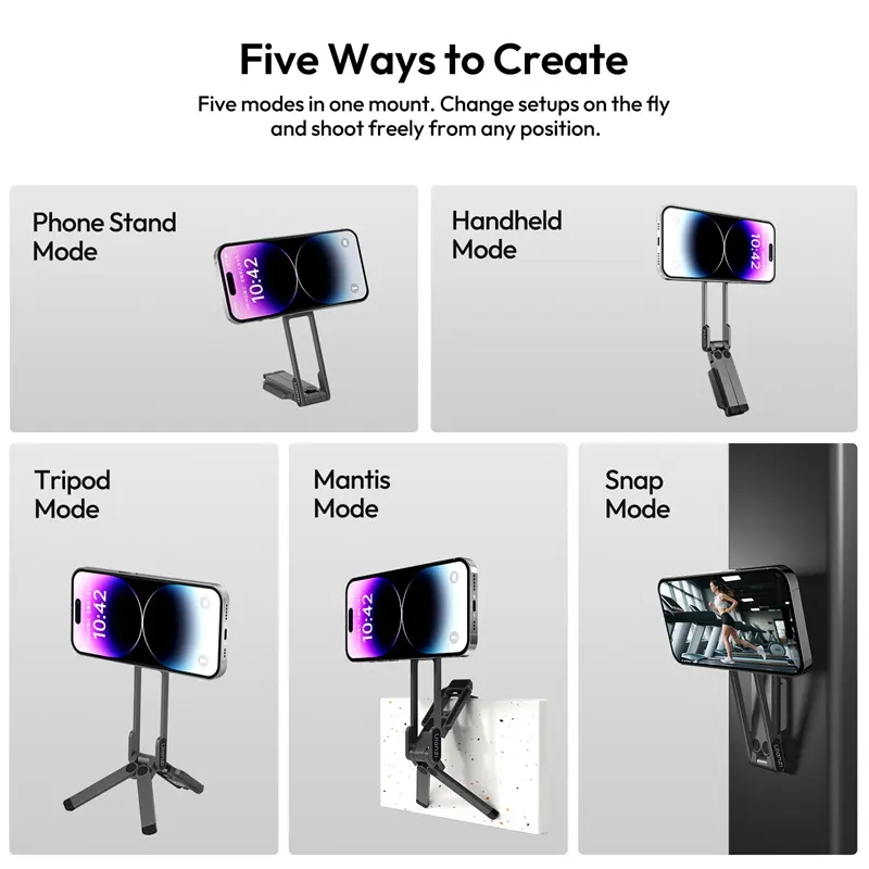 📱Ulanzi MA38 MagLock Phone Stand – One Mount. Five Ways to Create