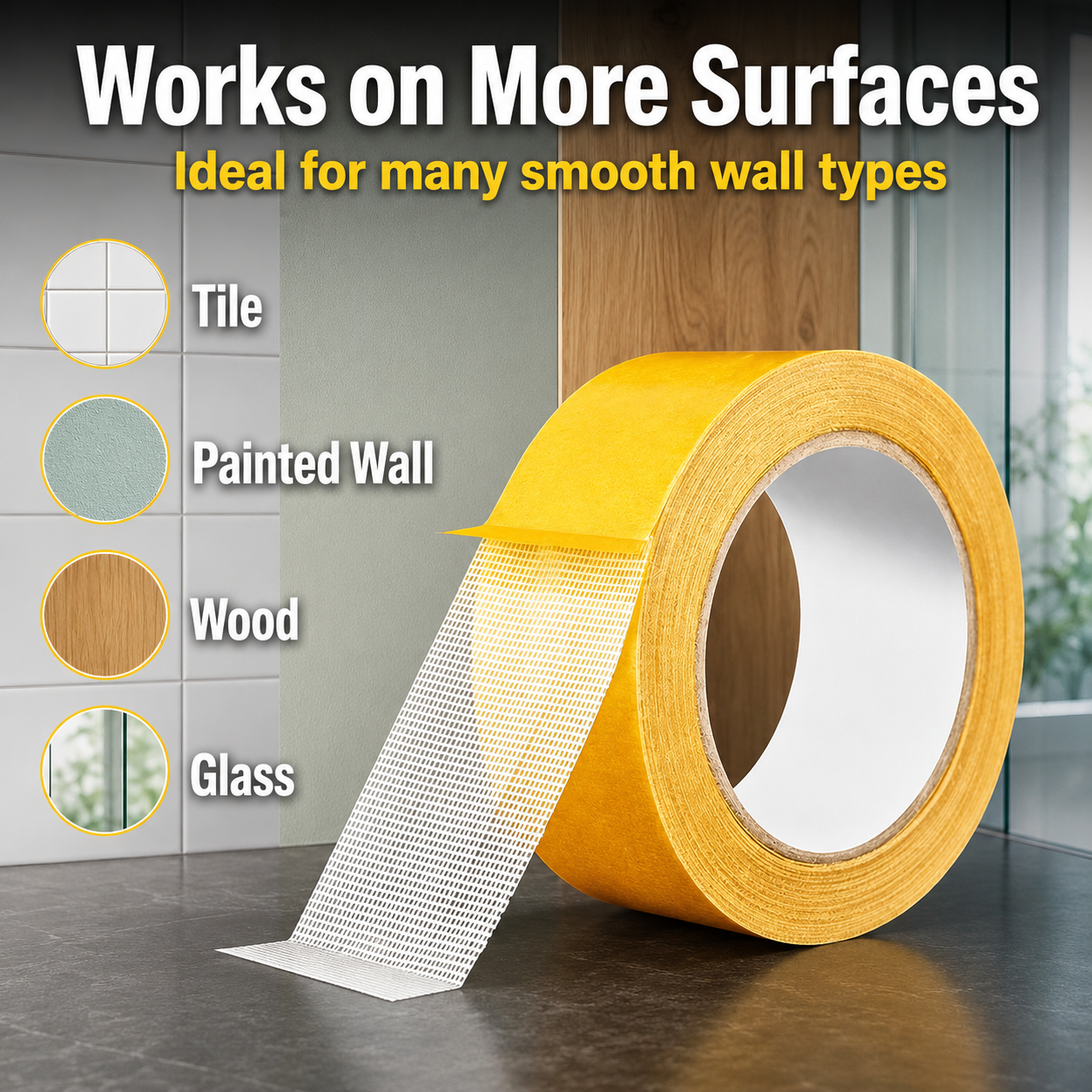 Strong Adhesive Double-sided Gauze Fiber Mesh Tape