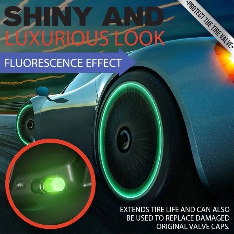 🚗🌙Luminous Tire Valve Stem Caps