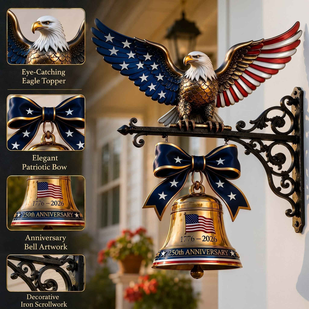 Best Sellers🔔 Ring in the Semiquincentennial: 1776-2026 "Spirit of Liberty" Eagle Bell