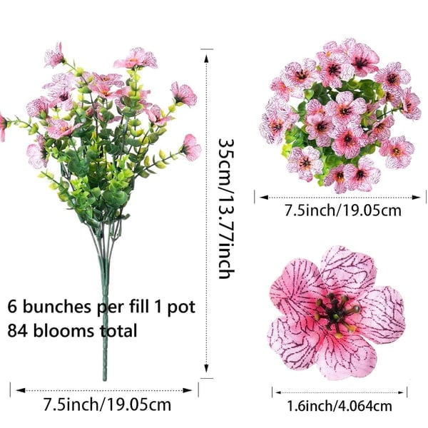 🌸UV Resistant Artificial Flowers – Fade-Free & Colorful for Garden, Patio, Home Decor