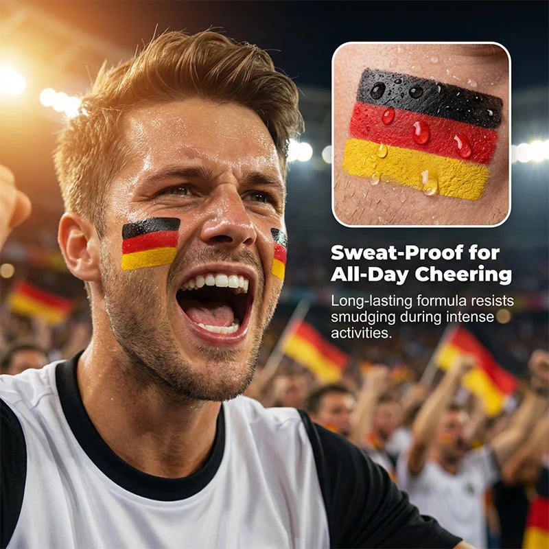 🏆Buy 1 get 1 free🎉National Flag Face Paint Stick for Sports Fans! ⚽