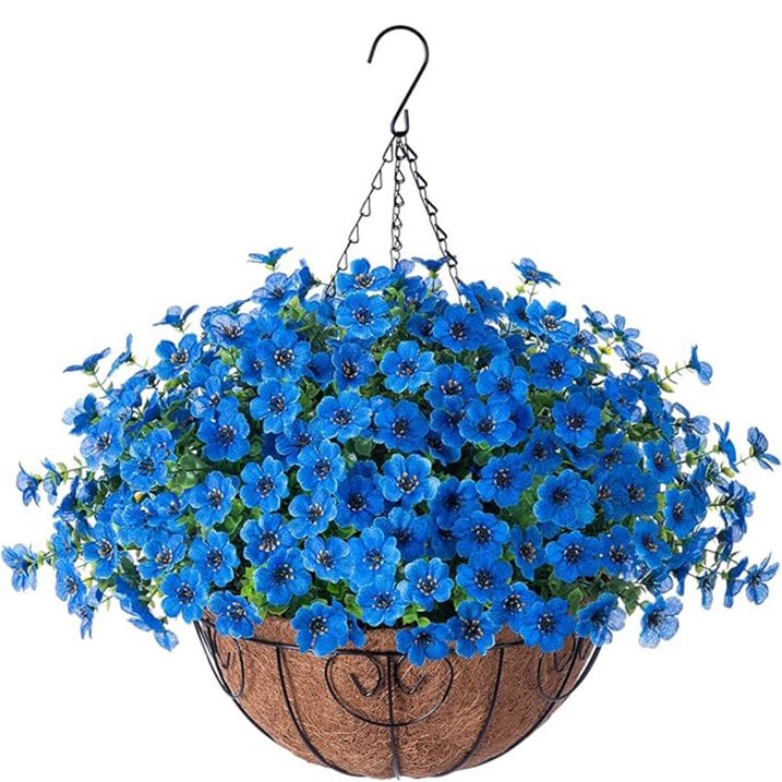 FREE SHIPPING!🔥Simulated Hanging Flower Basket 🌸No Watering💧. No Wilting. Just Perfect Blooms.