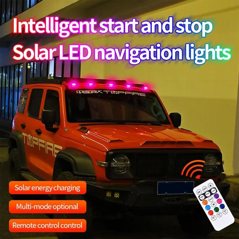 ⚡Hot Sales 49% OFF🔥Solar Car Roof RGB Strobe Light - Free Remote Control Included