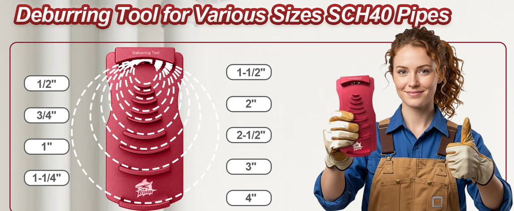 9-in-1 PVC Pipe Deburring Tool