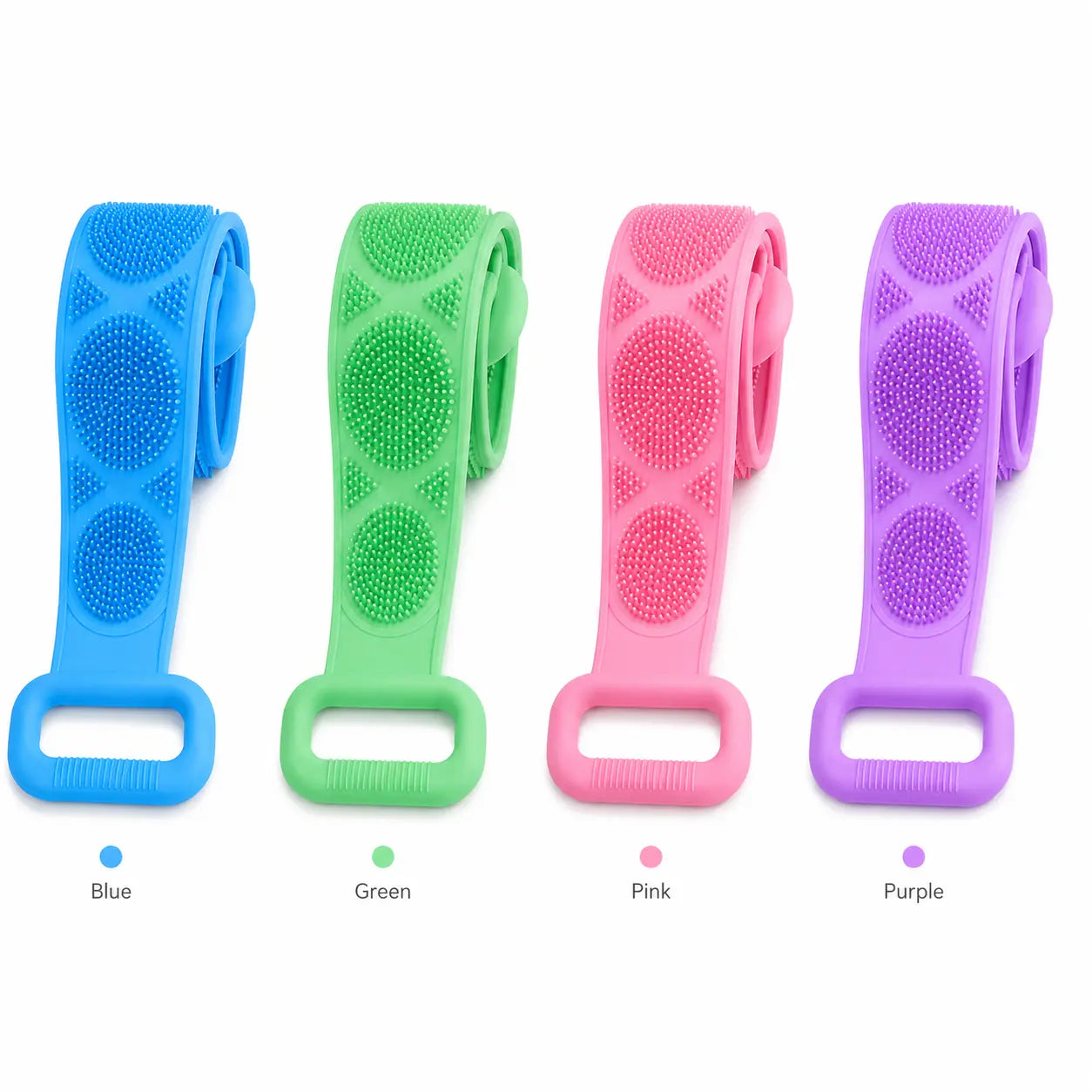 Silicone Bath Brush Double-Sided Exfoliating Back Scrubber