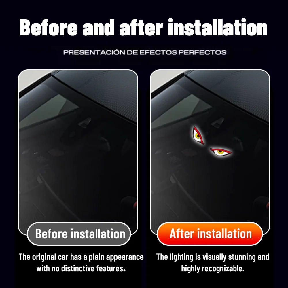 🔥Last Day 50% OFF - 😈👁️Solar Demon Eye LED Car Window Light